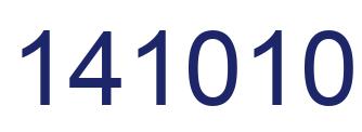 Number 141010 blue image