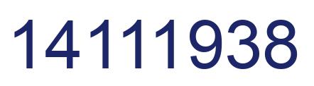 Número 14111938 imagen azul