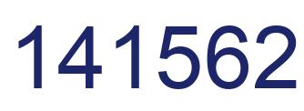 Number 141562 blue image