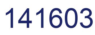 Number 141603 blue image