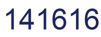 Number 141616 blue image