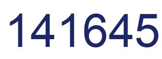 Number 141645 blue image