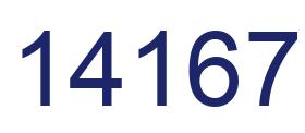 Number 14167 blue image