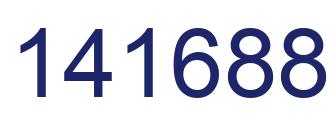 Number 141688 blue image