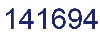 Number 141694 blue image