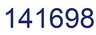 Number 141698 blue image
