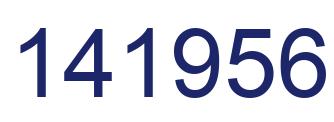 Number 141956 blue image