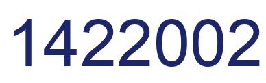 Número 1422002 imagen azul