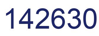 Number 142630 blue image