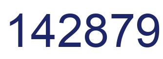 Number 142879 blue image