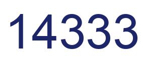 Número 14333 imagen azul