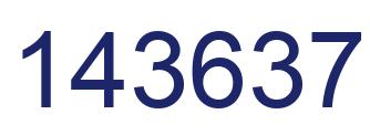 Number 143637 blue image