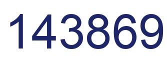 Number 143869 blue image