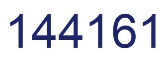 Number 144161 blue image
