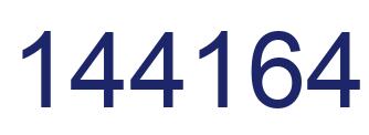 Number 144164 blue image