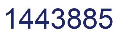 Number 1443885 blue image