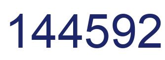 Number 144592 blue image