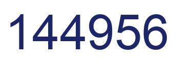 Number 144956 blue image
