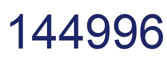 Number 144996 blue image