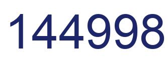 Number 144998 blue image