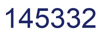 Number 145332 blue image