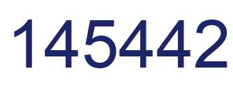 Number 145442 blue image