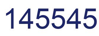 Number 145545 blue image