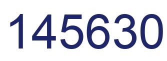 Number 145630 blue image