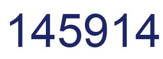 Number 145914 blue image