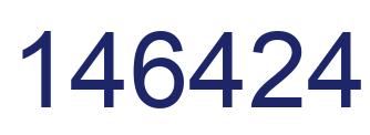 Number 146424 blue image