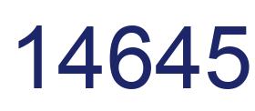 Number 14645 blue image