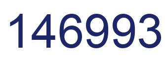 Number 146993 blue image