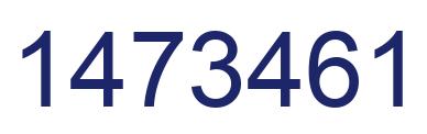 Number 1473461 blue image