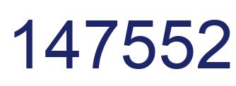 Number 147552 blue image