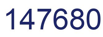 Número 147680 imagen azul