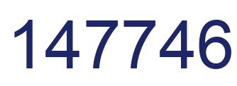Number 147746 blue image