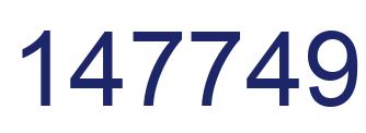 Número 147749 imagen azul