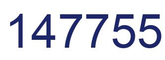 Number 147755 blue image
