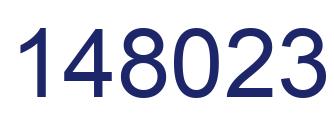 Number 148023 blue image