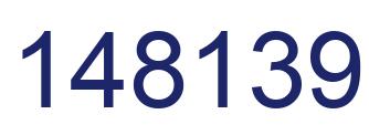 Number 148139 blue image