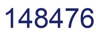 Number 148476 blue image