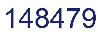 Number 148479 blue image