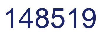 Number 148519 blue image