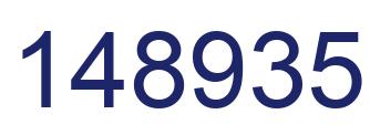 Number 148935 blue image