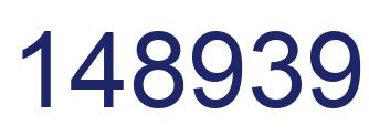 Number 148939 blue image