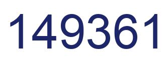 Number 149361 blue image