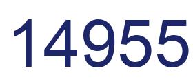 Number 14955 blue image