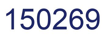 Number 150269 blue image