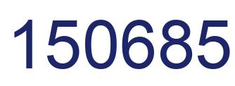Number 150685 blue image