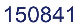 Number 150841 blue image